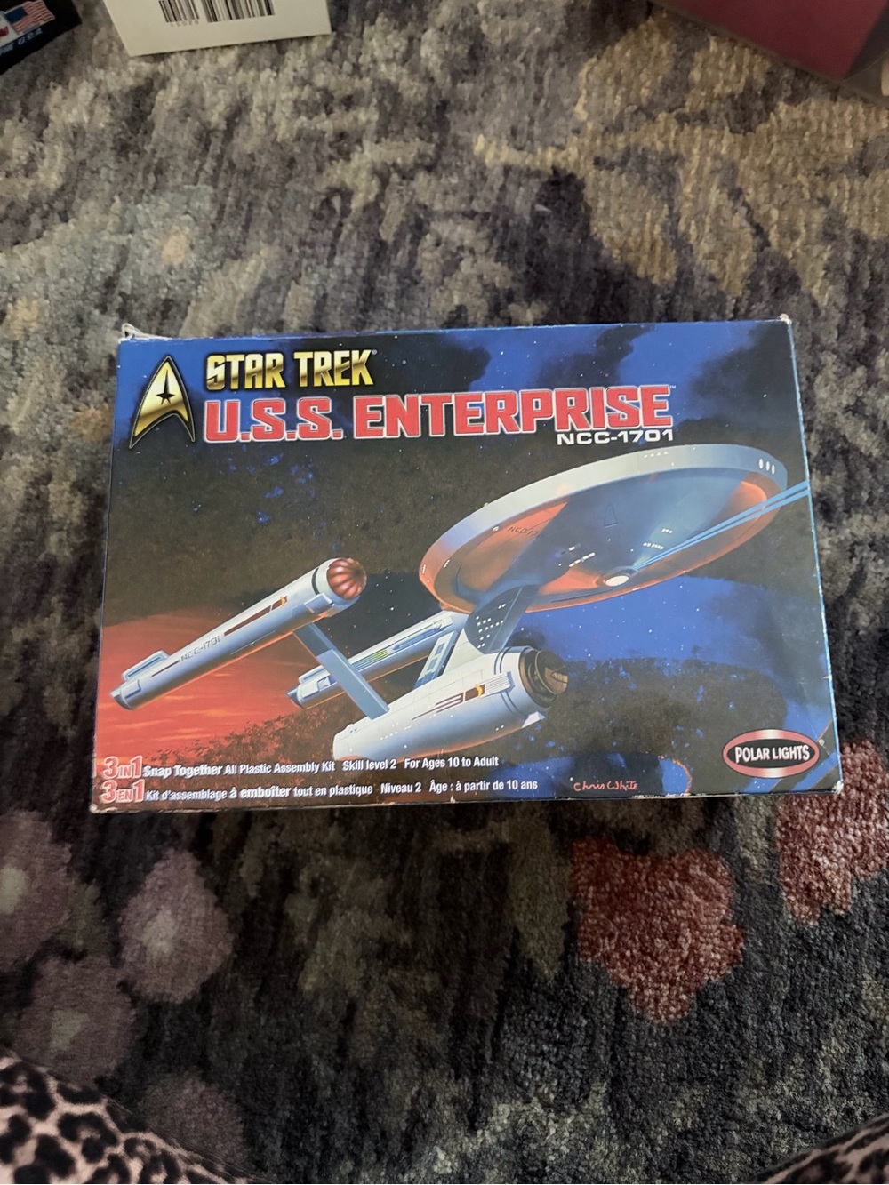 U.S.S. Enterprise Model Kit - Blue Box Artwork